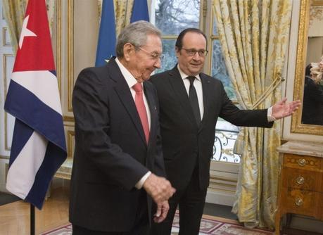 Raul-Castro Hollande palacio-del-Eliseo