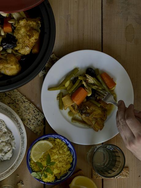 TAJINE DE POLLO Y VERDURAS