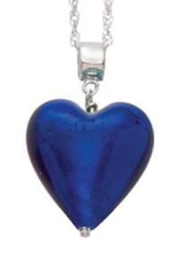 colgante plata de ley corazon azul para regalar en san valetin