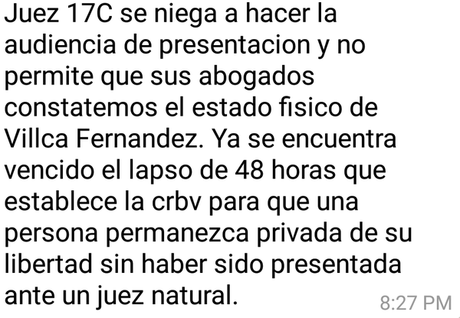 Detenido Villca Fernández por un tweet!