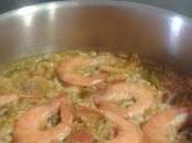 Paella caldo marisco