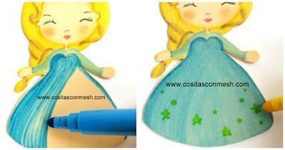 Dulceros de frozen para fiesta infantil- Ana y Elsa en foami con moldes