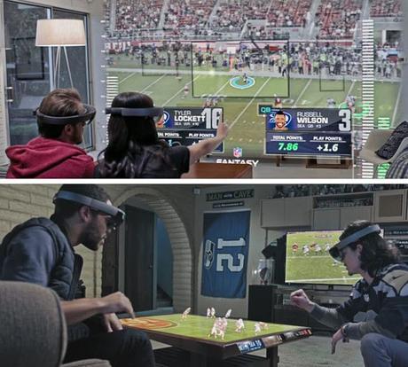 Así se verá la Super Bowl en el futuro, con Hololens según Microsoft