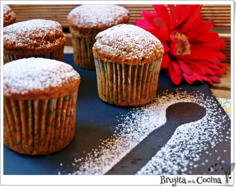 Muffins especiados con sorpresa de chocolate