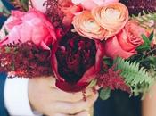 Flores rosa para novias románticas