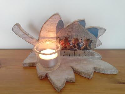 Cadelabro DIY de madera