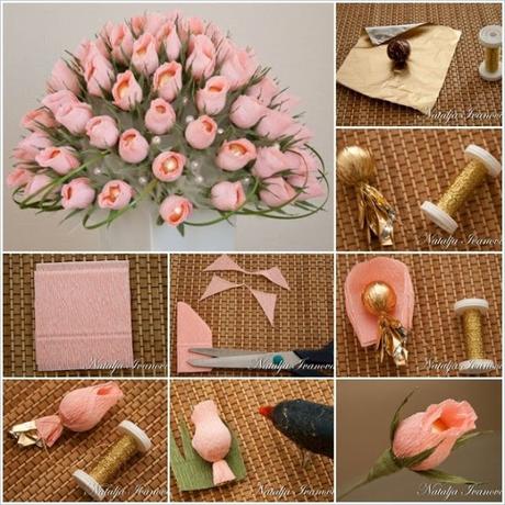 DIY hermosas flores y chocolates para regalar