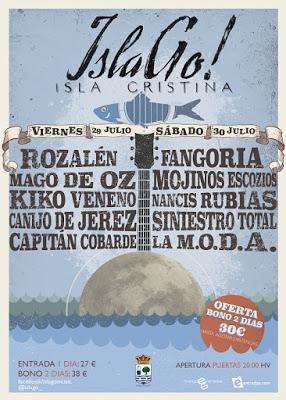 Nuevo festival en Isla Cristina con Mägo de Oz, Kiko Veneno, Fangoria, Mojinos Escozíos, Rozalén...