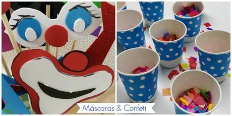 DIY: MÁSCARAS DE PHOTOCALL Y LANZA-CONFETI, ¡ES CARNAVAL!
