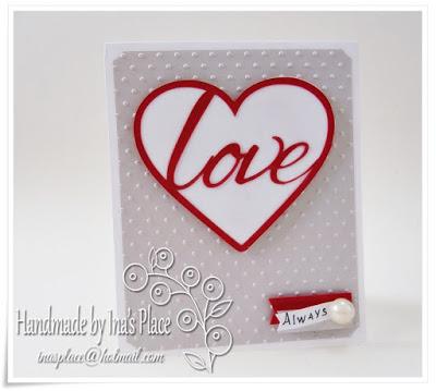 Love Love Love - San Valentine's Greeting Card.