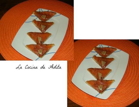 Canapés de salmón ahumado