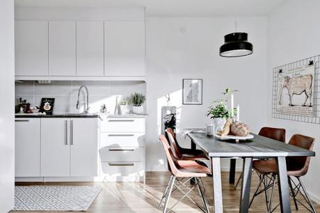 DECO | Un luminoso piso nórdico decorado en blanco