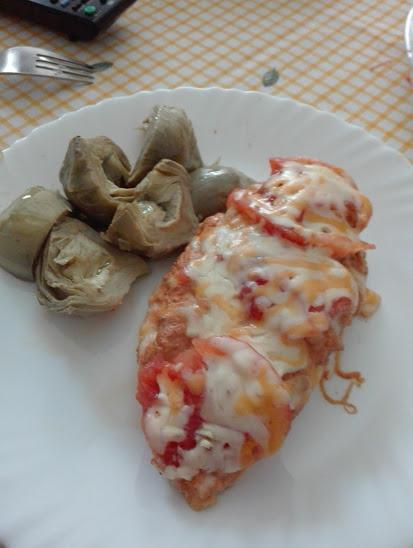 PECHUGAS DE POLLO AL PESTO ROSSO