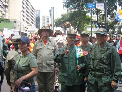 EL RECREO- LA MARCHA DEL 4F EN CARACAS. Aniversario de la rebelíón cívico militar año 1992