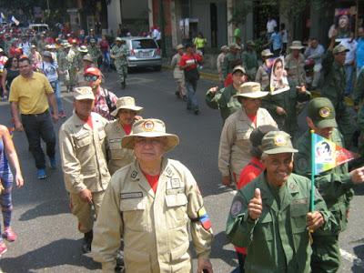 EL RECREO- LA MARCHA DEL 4F EN CARACAS. Aniversario de la rebelíón cívico militar año 1992