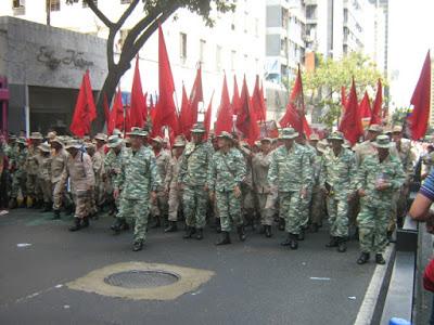 EL RECREO- LA MARCHA DEL 4F EN CARACAS. Aniversario de la rebelíón cívico militar año 1992