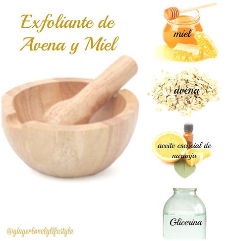 Cosmética Natural: Exfoliante de Avena y Miel