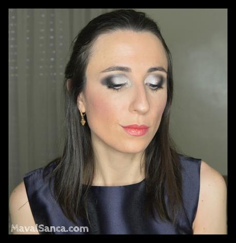 Maquillaje Elegante para Día o Noche en Blanco Perlado y Negro