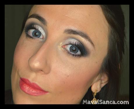 Maquillaje Elegante para Día o Noche en Blanco Perlado y Negro