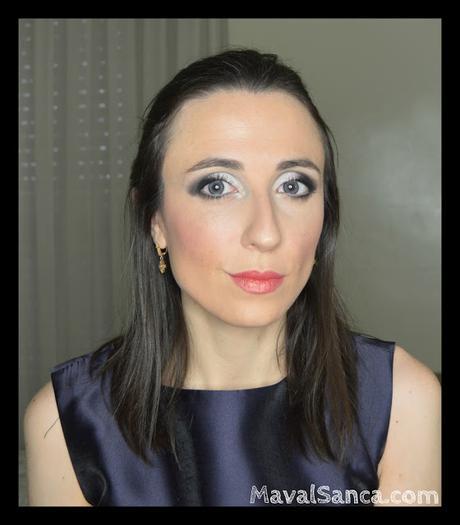 Maquillaje Elegante para Día o Noche en Blanco Perlado y Negro