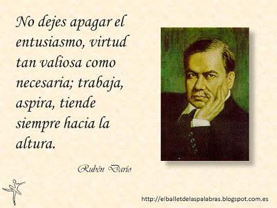 CITA CÉLEBRE DEL DÍA: RUBÉN DARÍO