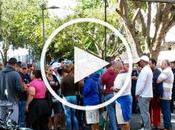 Migrantes cubanos Ramón realizan protesta falta información