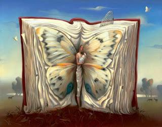 Surrealismo con mariposas en las de obras del pintor Vladimir Kush