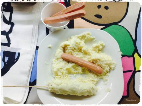 Pirulís de salchicha Elaboración