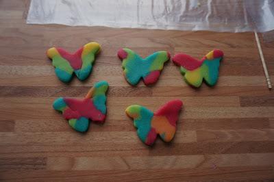 Galletas de corazones arcoiris