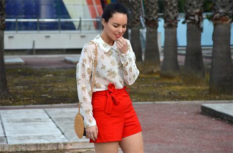 Outfit | Red shorts