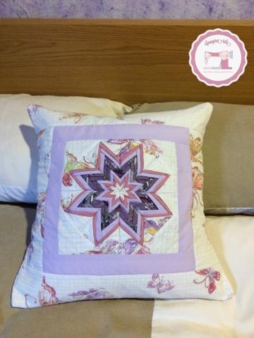 Cojín estrella, nueva combinación de colores!!