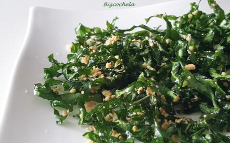 CRUJIENTE DE ACELGAS: (FALSAS) ALGAS FRITAS O CRISPY SEAWEED