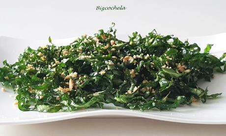 CRUJIENTE DE ACELGAS: (FALSAS) ALGAS FRITAS O CRISPY SEAWEED