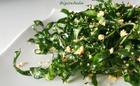 CRUJIENTE DE ACELGAS: (FALSAS) ALGAS FRITAS O CRISPY SEAWEED