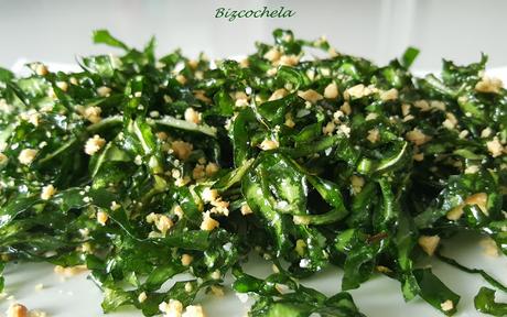 CRUJIENTE DE ACELGAS: (FALSAS) ALGAS FRITAS O CRISPY SEAWEED