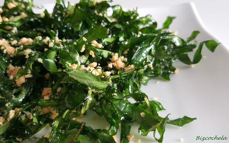 CRUJIENTE DE ACELGAS: (FALSAS) ALGAS FRITAS O CRISPY SEAWEED