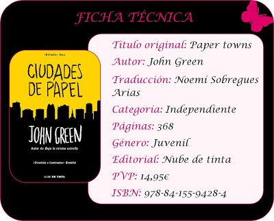 Reseña: Ciudades de papel, John Green