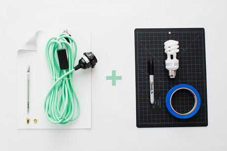 DIY: hazte TU PROPIA LÁMPARA con cable de colores y un trozo de cuero!