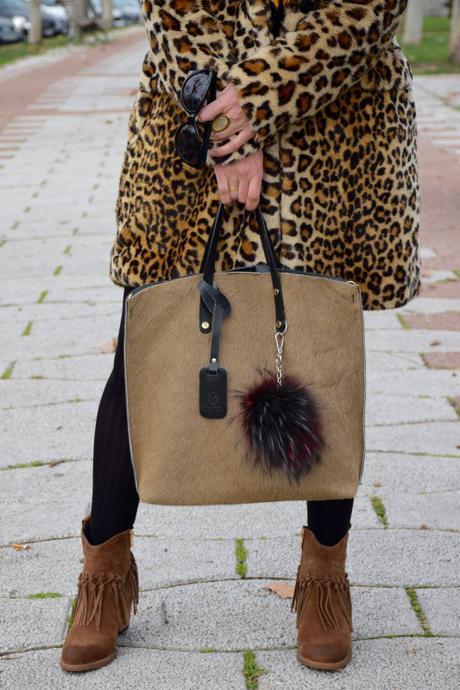 Leopard print coat