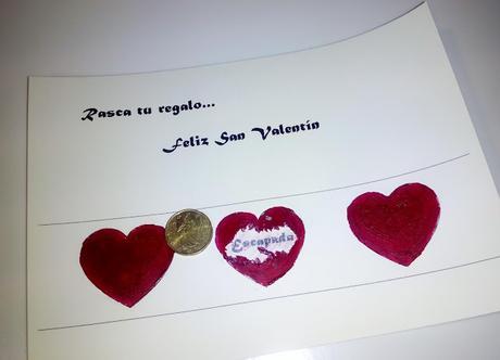 TARJETA RASCA SAN VALENTÍN TARJETA RASCA SAN VALENTÍN