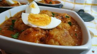 Lentejas con albóndigas de bacalao