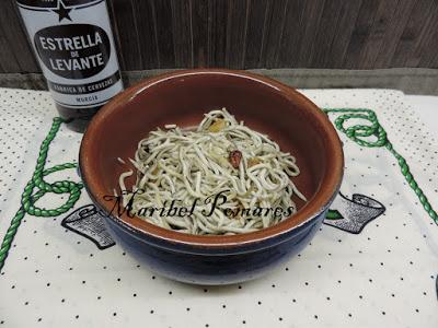 Anguriñas al ajillo.