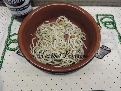 Anguriñas al ajillo.