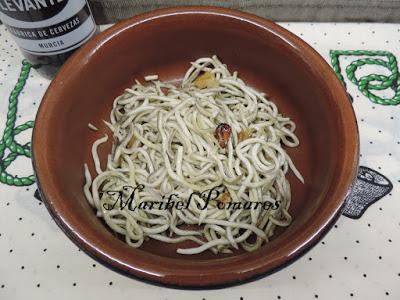 Anguriñas al ajillo.