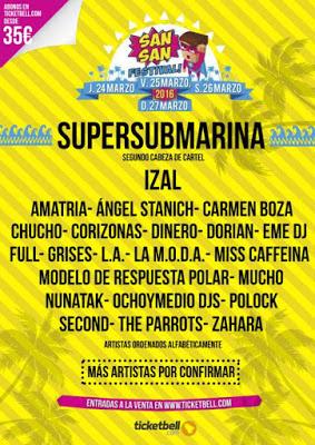 Supersubmarina se suman al SanSan Festival 2016