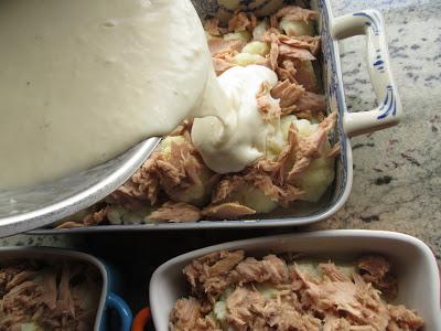 Coliflor con atún