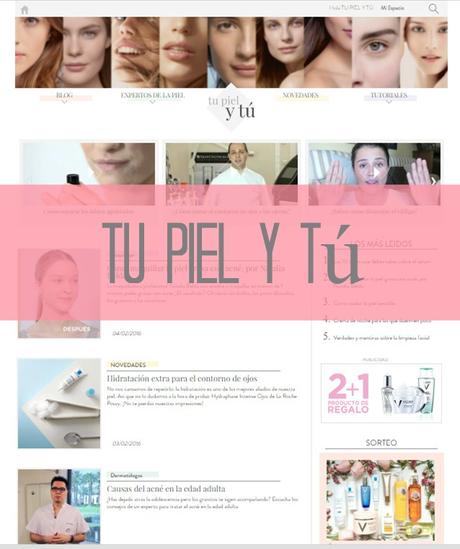 site sobre el cuidado de la piel