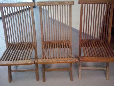 ♥ ♥ ♥ SILLAS DE JARDÍN RESTAURADAS