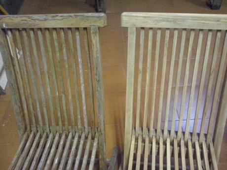 ♥ ♥ ♥ SILLAS DE JARDÍN RESTAURADAS