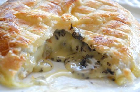 Camembert en Hojaldre relleno de Trufa y Nueces